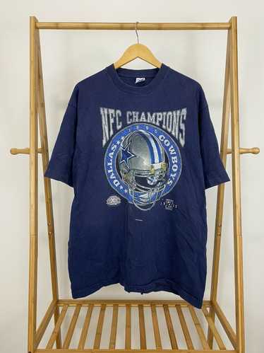 Vintage Dallas Cowboys “Big Helmet” Blue T-Shirt (Men's X-Large)