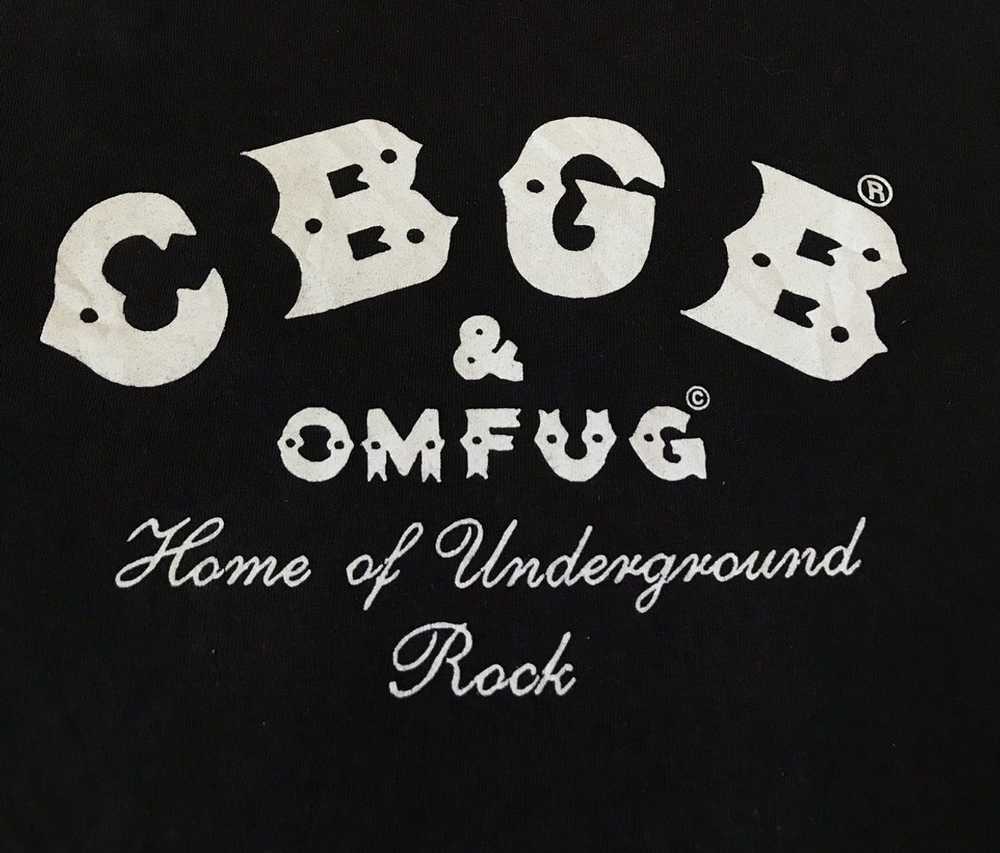 Rock T Shirt × Vintage Vintage CBGB & OMFUG Home … - image 5
