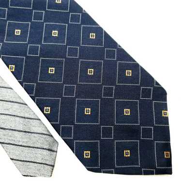 Tommy Hilfiger Tommy Hilfiger Blue Woven Silk Tie… - image 1