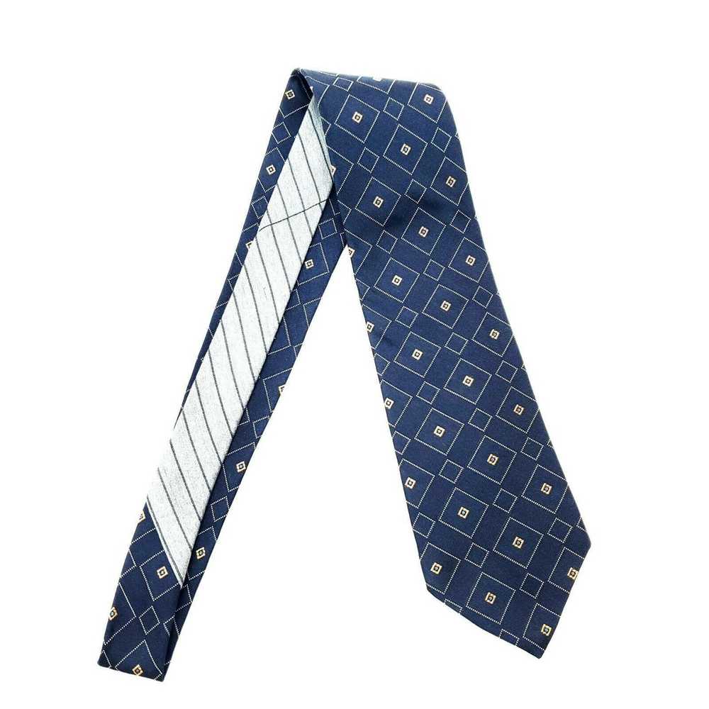 Tommy Hilfiger Tommy Hilfiger Blue Woven Silk Tie… - image 6