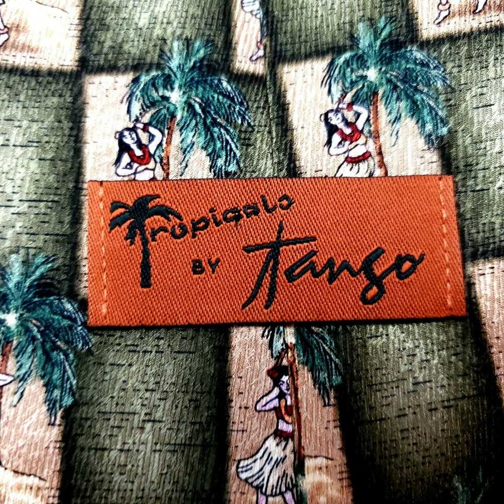 Vintage Tropicals Tango Silk Tie Hula Girl Polyne… - image 3
