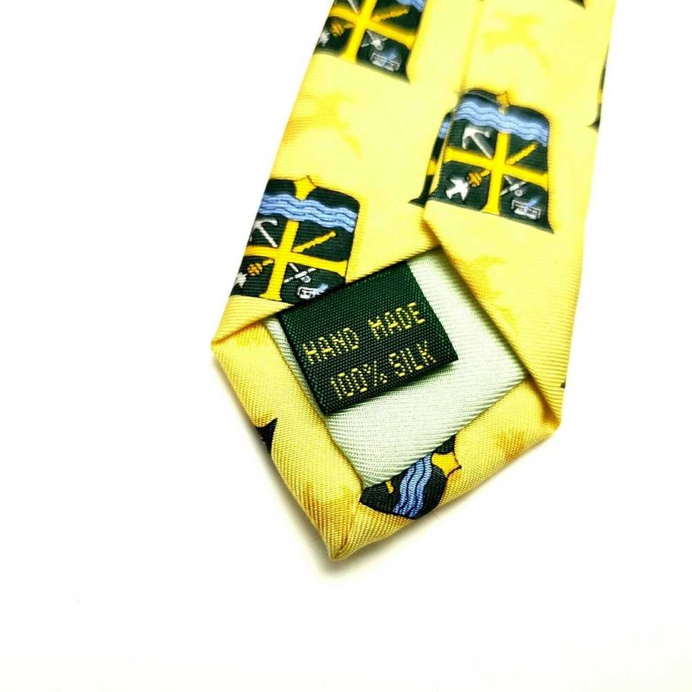 Bird Dog Bay Bird Dog Bay Yellow Silk Tie Novelty… - image 4