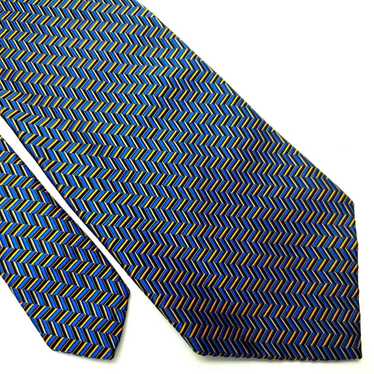 Nordstrom Nordstrom Silk Tie Geometric Blue Orang… - image 1