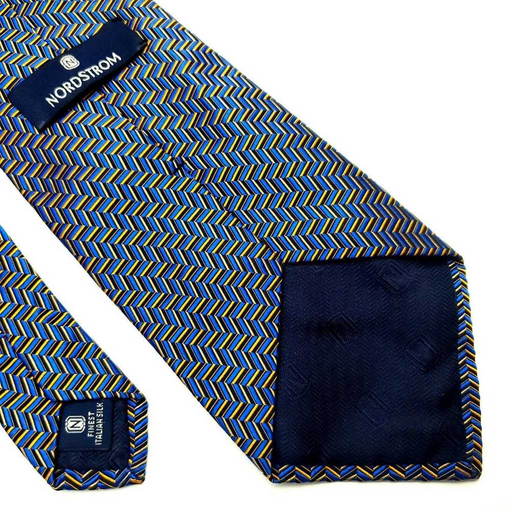 Nordstrom Nordstrom Silk Tie Geometric Blue Orang… - image 5