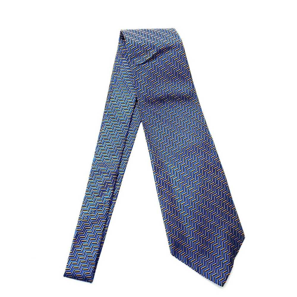 Nordstrom Nordstrom Silk Tie Geometric Blue Orang… - image 6