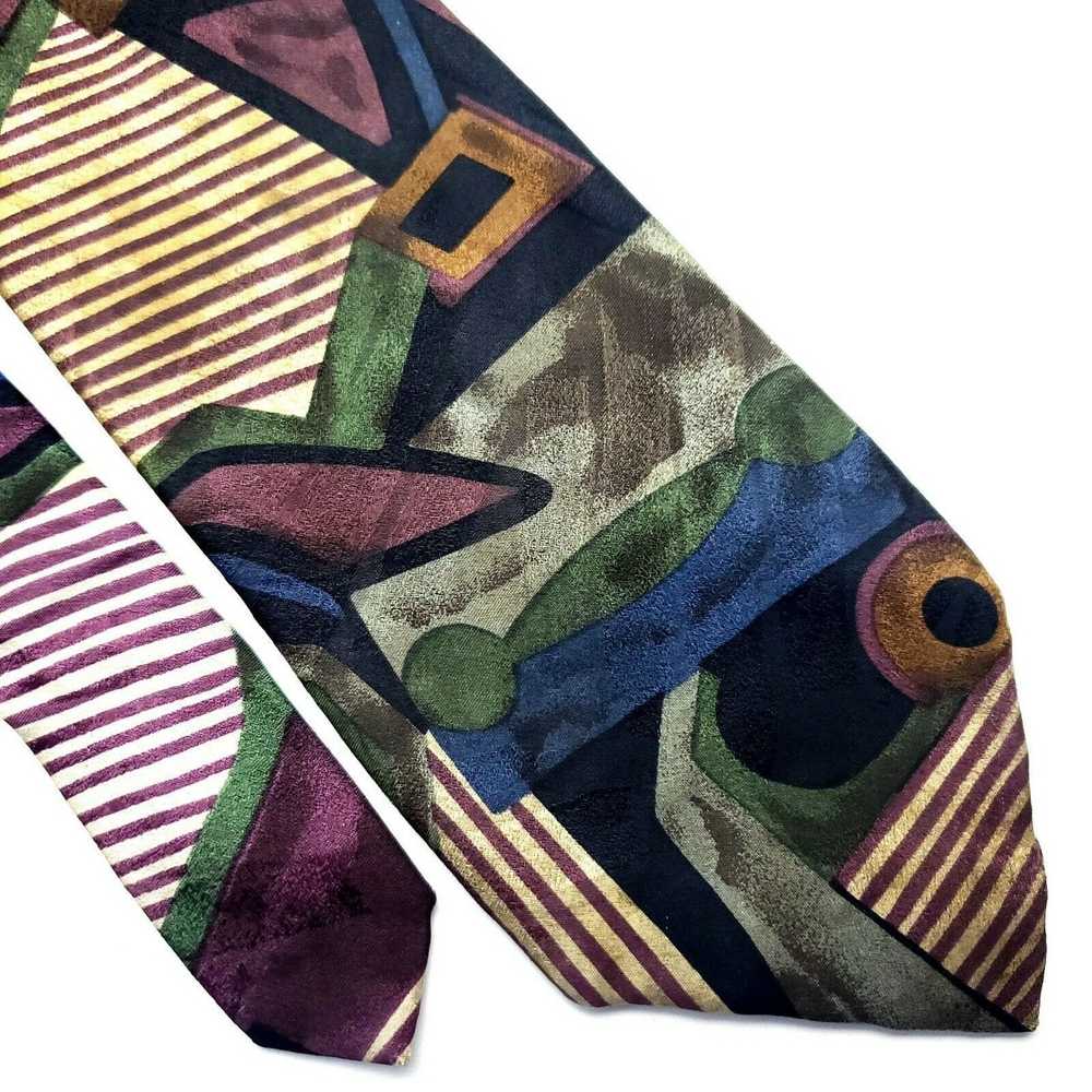 Vintage Don Loper Beverly Hills Silk Tie Abstract… - image 1
