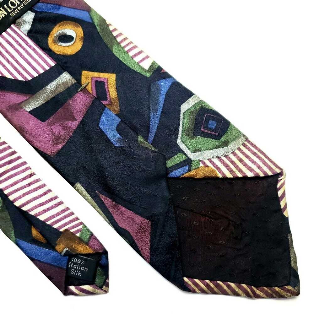 Vintage Don Loper Beverly Hills Silk Tie Abstract… - image 5