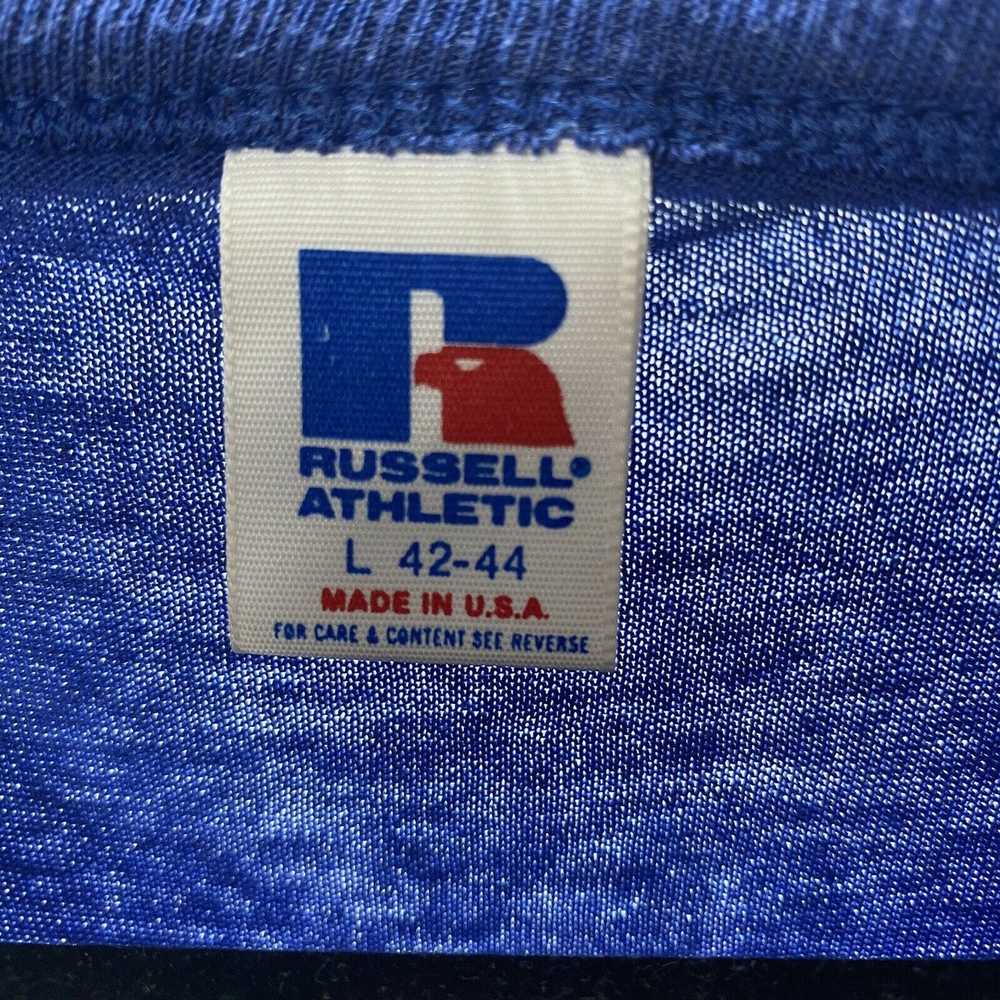 Vintage AIR WAR COLLEGE Russell Athletic L Blue T… - image 3