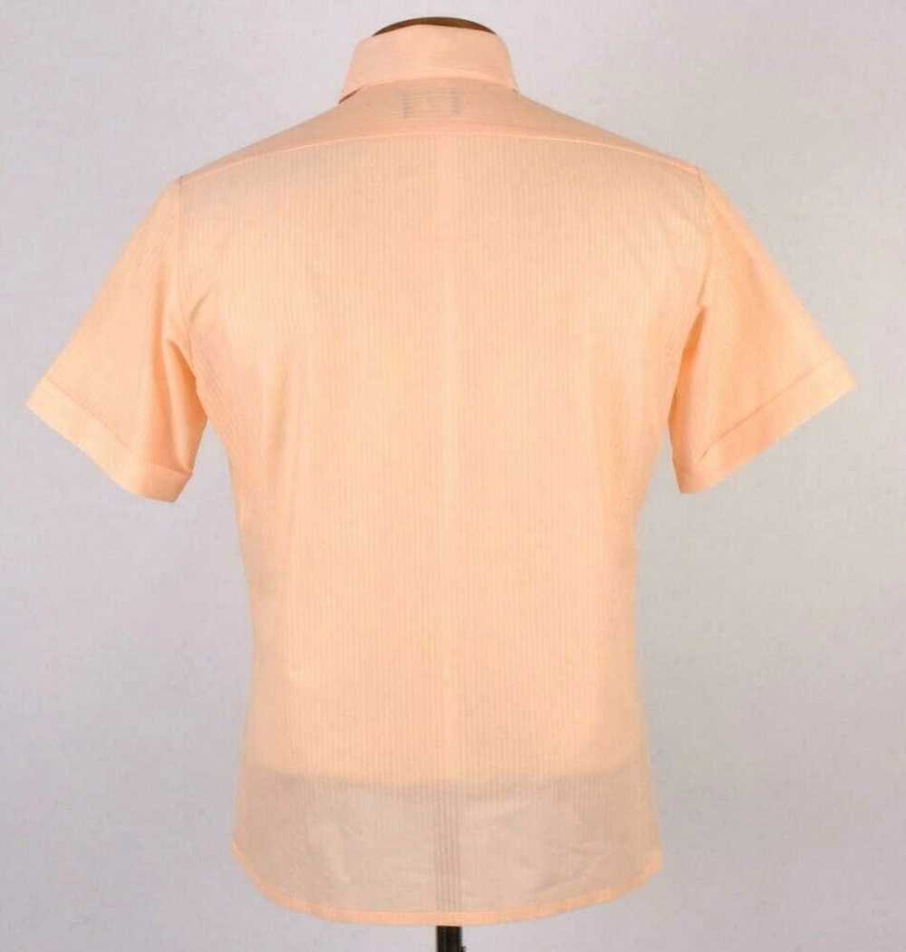 J.C. Penney 70s Peach Short Sleeve Button Up Shir… - image 3