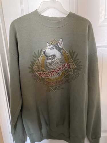 Vintage Field master Outdoorsman Wolf Vintage Crew