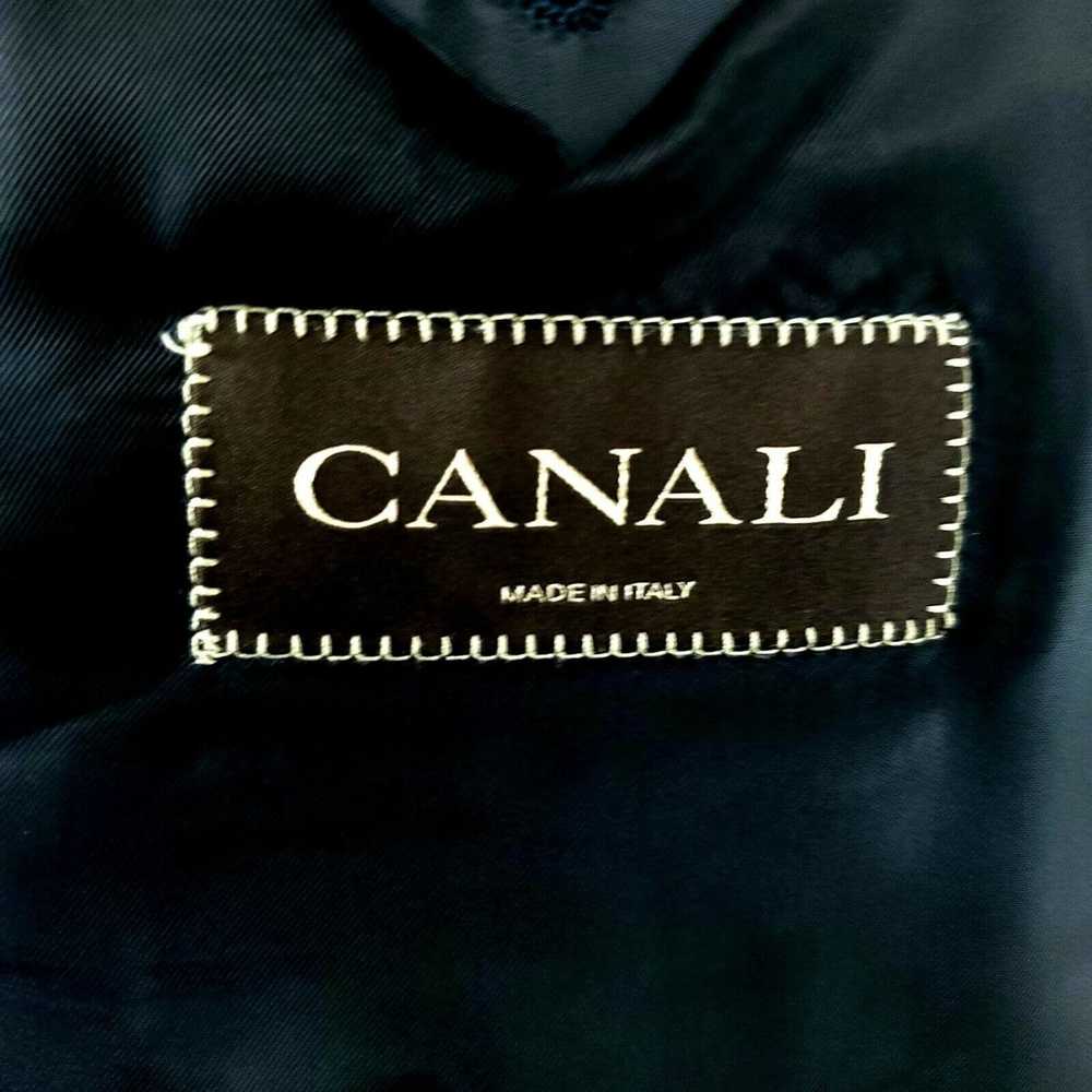 Canali Canali Water Resistant 40R 2 Button Blue W… - image 7