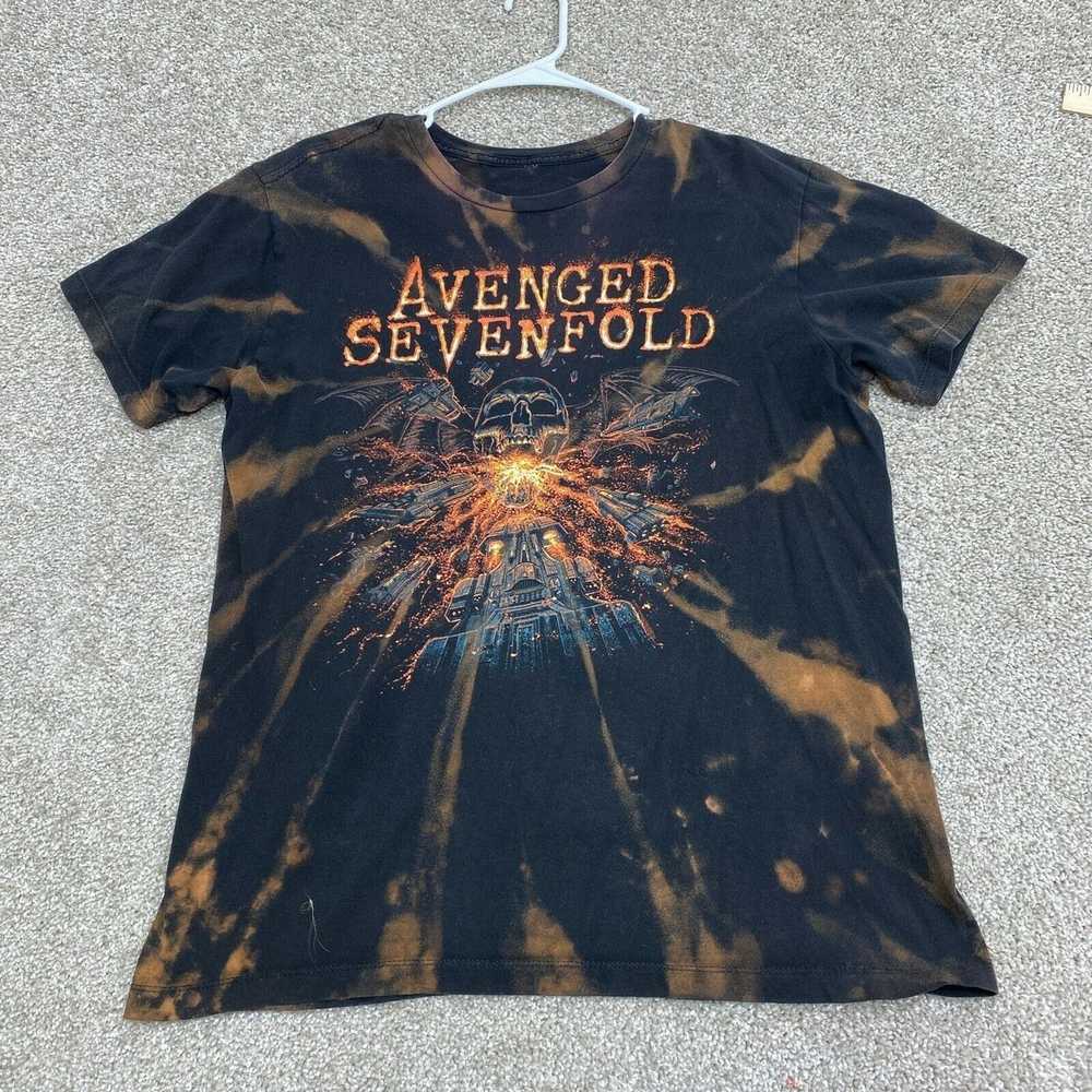 Band Tees Avenged Sevenfold Adult Shirt Large Bla… - image 1