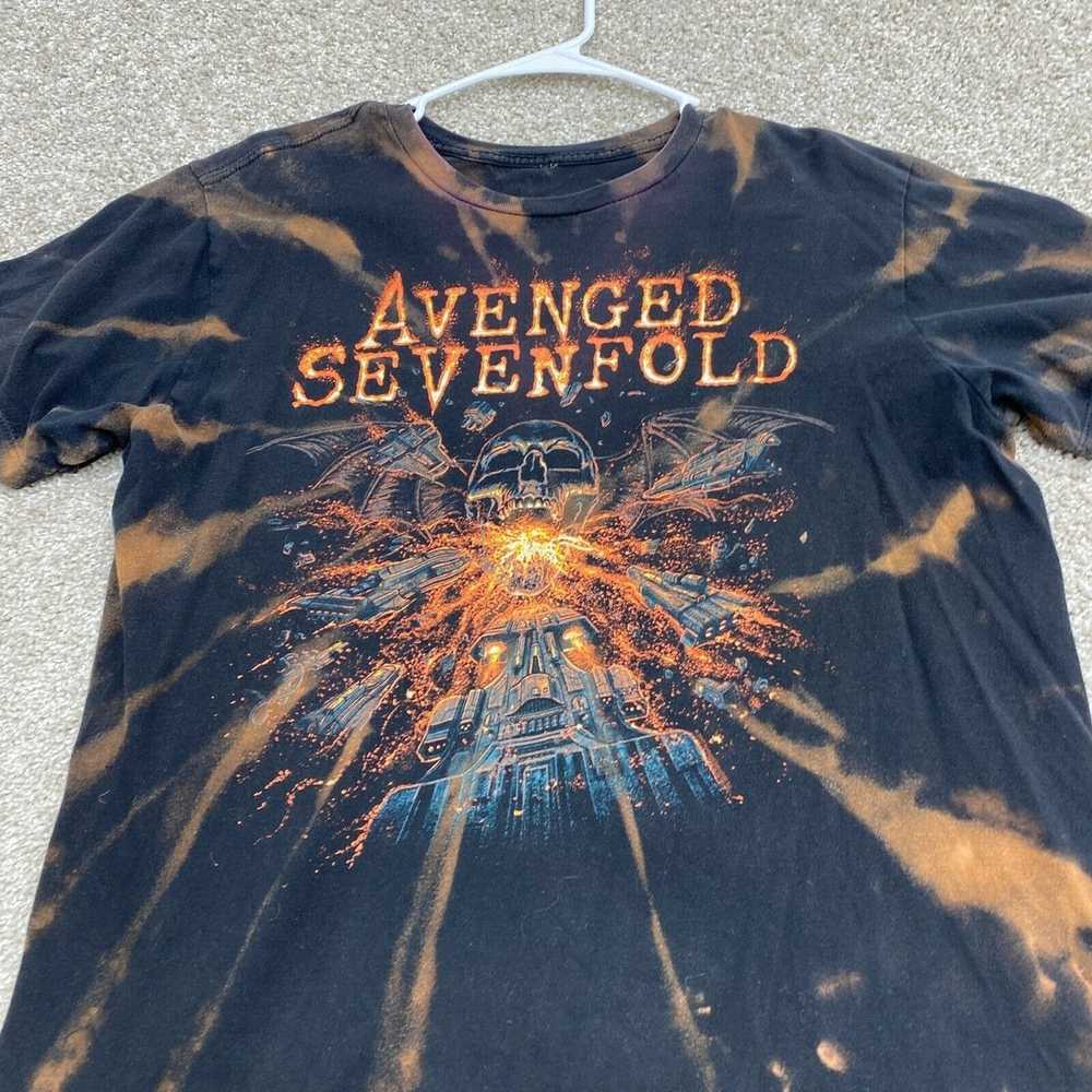 Band Tees Avenged Sevenfold Adult Shirt Large Bla… - image 2