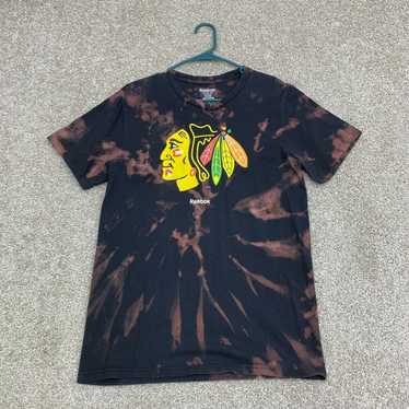 Reebok Chicago Blackhawks Adult Shirt Medium Black