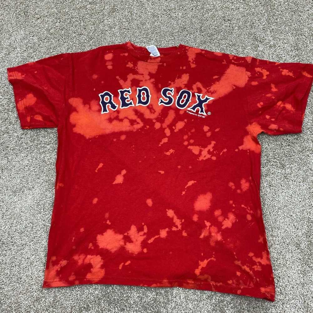 Majestic Boston Red Sox Adult Shirt Large Red Aci… - image 1