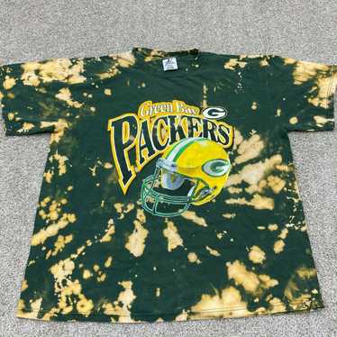 Green Bay Packers Majestic Vintage Green Tie Dye T-Shirt