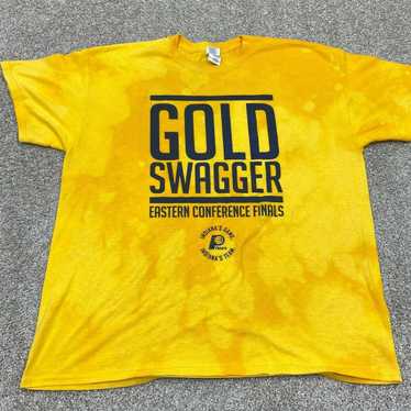 NBA Indiana Pacers Adult Shirt Extra Large Yellow - image 1