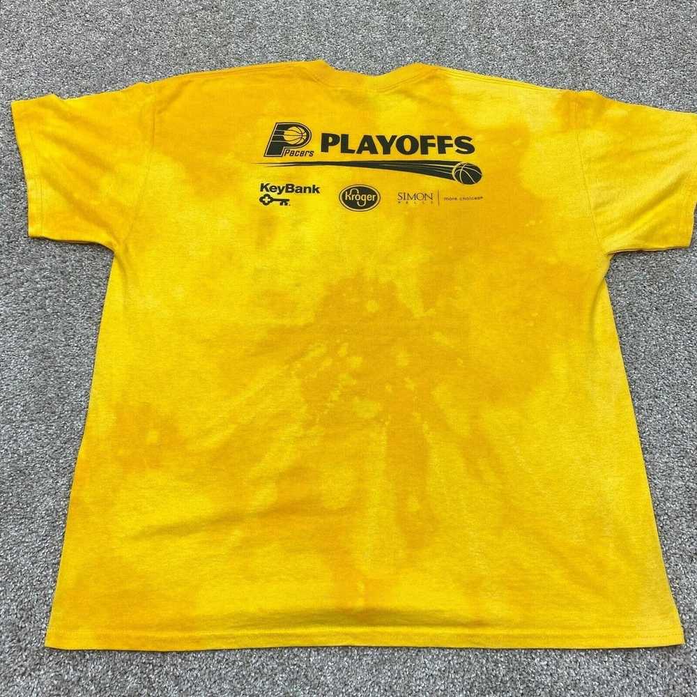 NBA Indiana Pacers Adult Shirt Extra Large Yellow - image 4