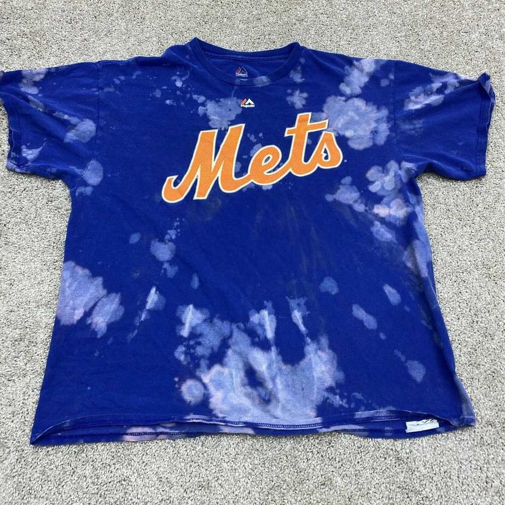 Majestic New York Mets Adult Shirt Extra Large Bl… - image 1