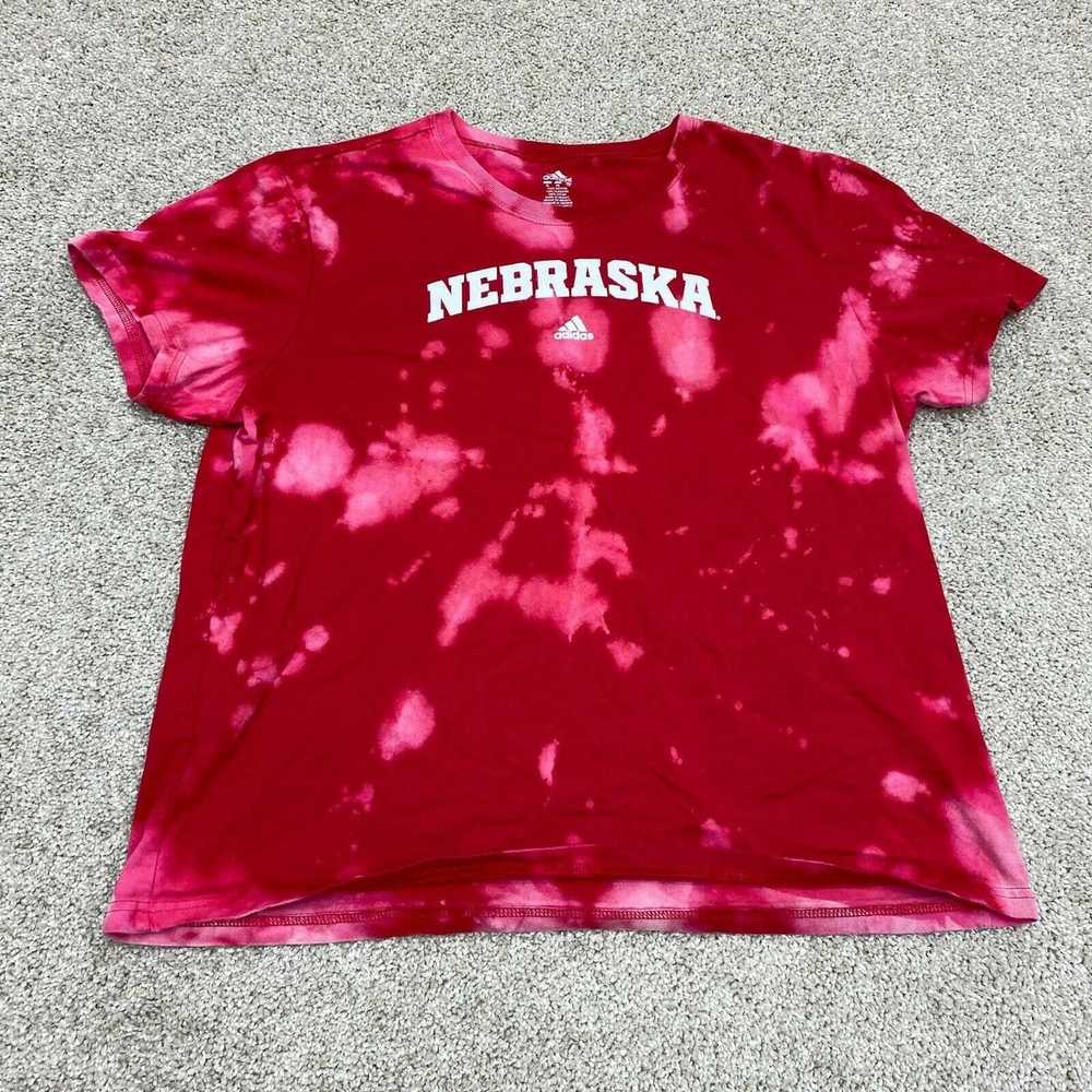 Adidas Adidas Nebraska Corn Huskers Adult Shirt E… - image 1