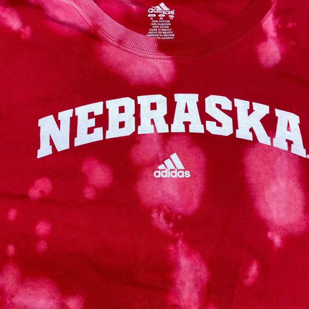 Adidas Adidas Nebraska Corn Huskers Adult Shirt E… - image 2