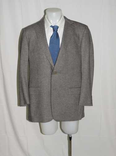 Ermenegildo Zegna Gray Weave Trofeo Cashmere Roma 