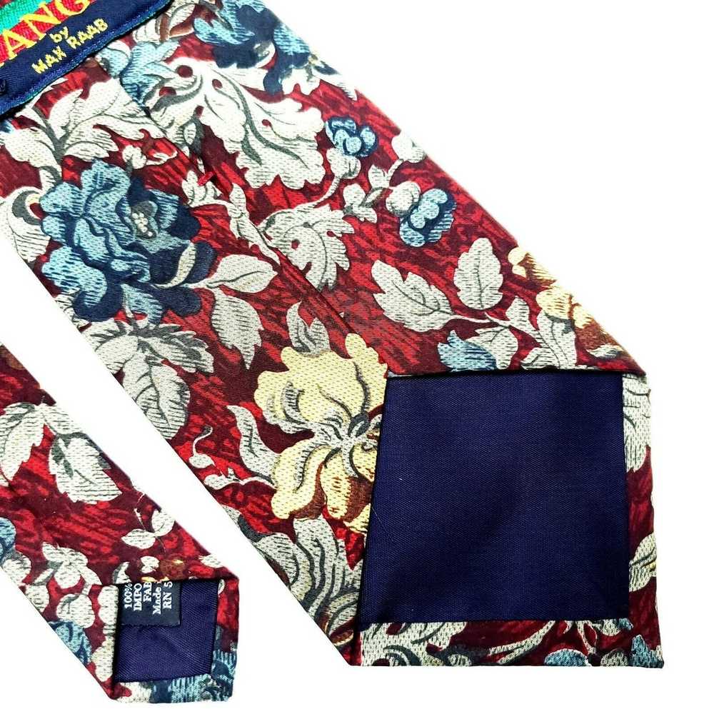 Vintage TANGO by Max Raab Silk Tie Floral Classic - image 5