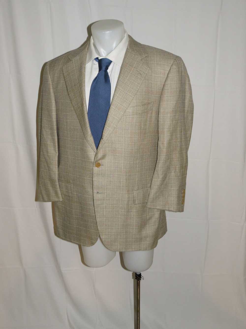 Bespoke × Loro Piana Cream Prince of Wales Cashme… - image 5