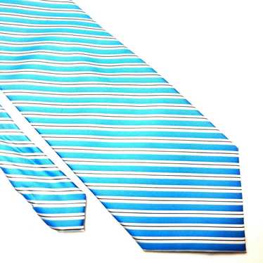 Bergamo New York Bergamo New York Silk Tie Blue Wh