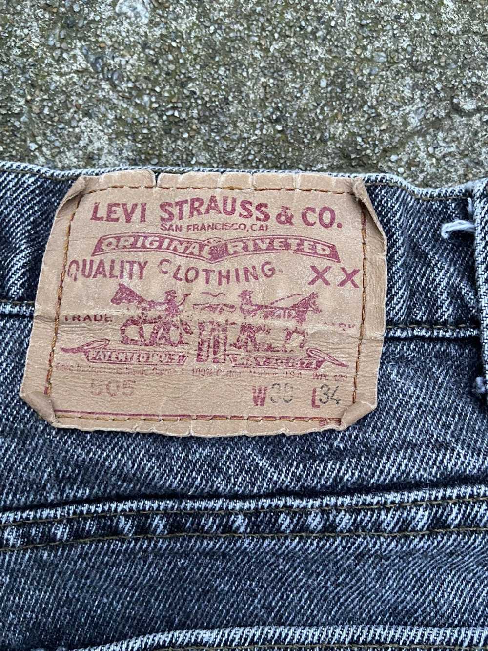 Levi's × Vintage Vintage 90’s Levi’s Faded Black … - image 5
