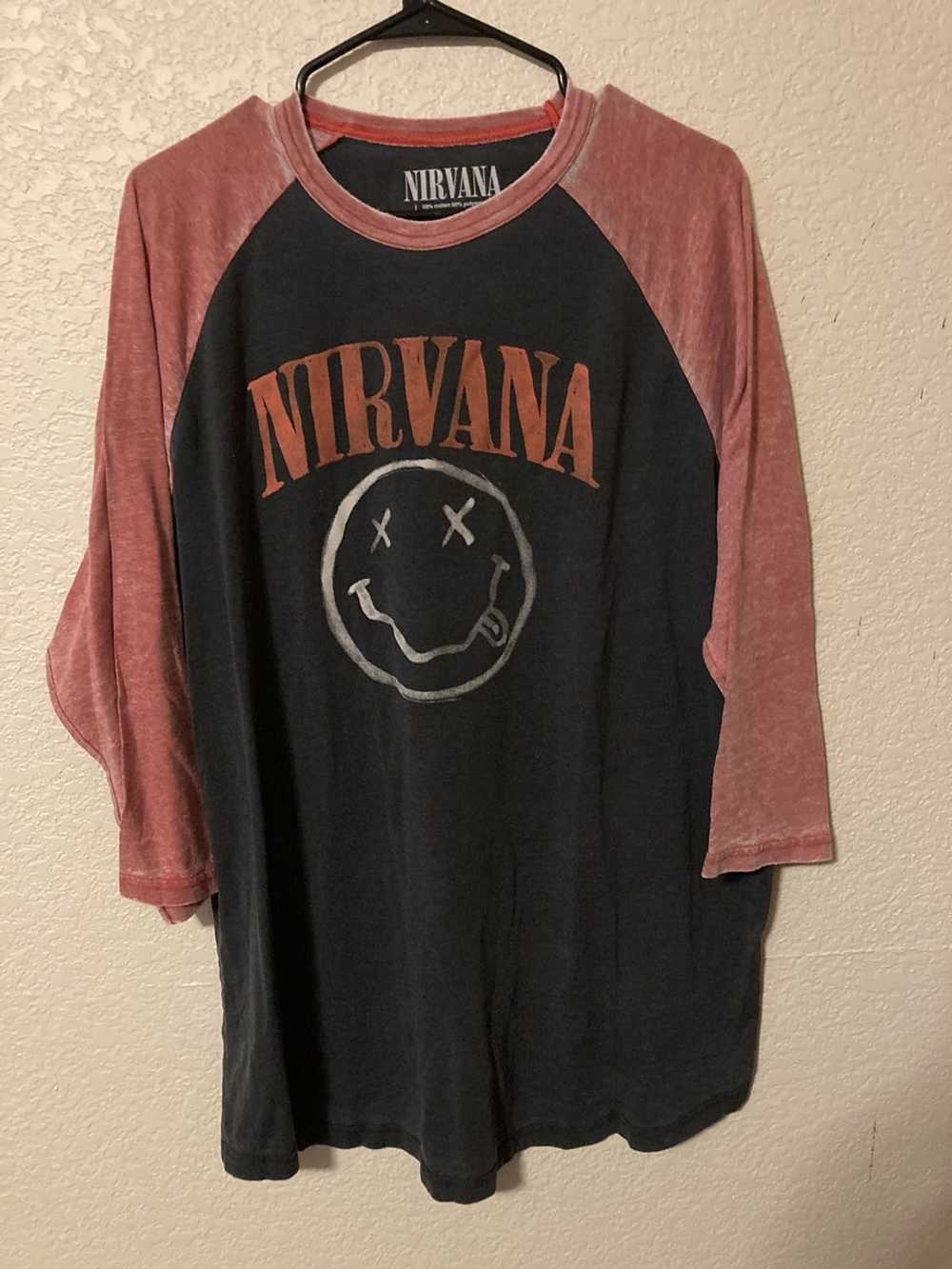 Band Tees × Nirvana × Streetwear Nirvana 3/4 Slee… - image 1