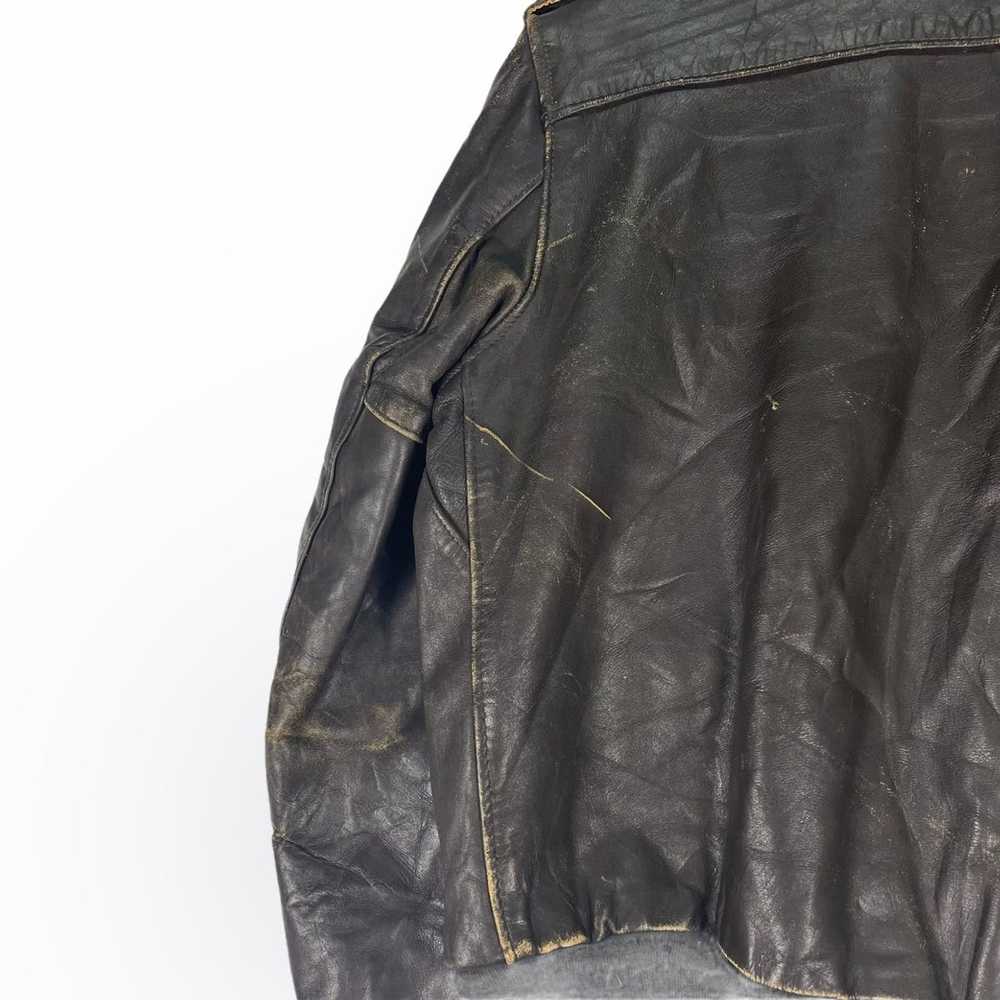 Schott × Vintage 70s SCHOTT BROS Type A2 Leather … - image 8