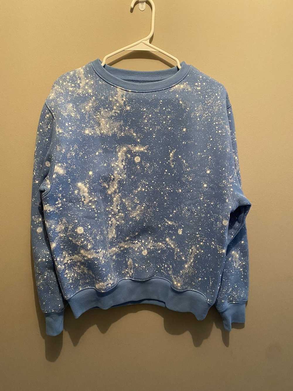 Clot Clot Paint Speckle Stars Crewneck - image 1