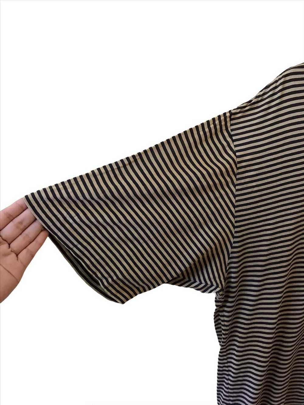 Designer × Lanvin Lanvin Button Up Collar Striped… - image 3