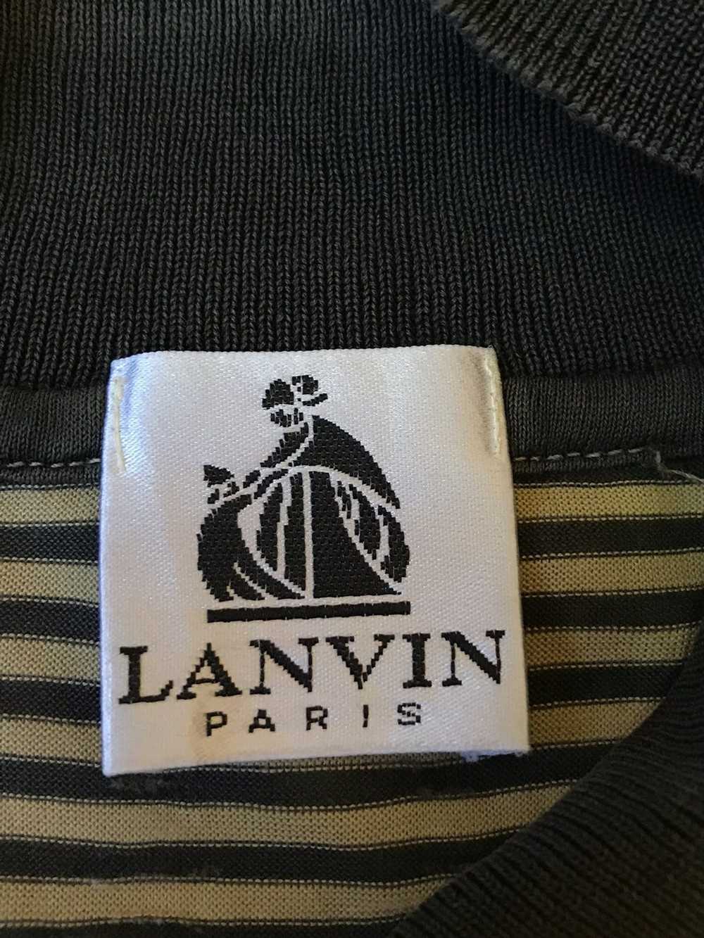 Designer × Lanvin Lanvin Button Up Collar Striped… - image 4