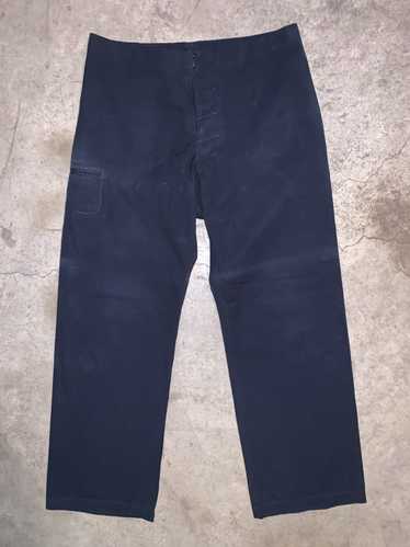 Italian Designers × Vintage Navy blue cotton pants