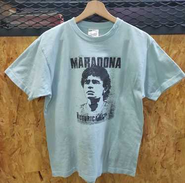 Designium Messi Tibute to Diego Maradona Newell's Old Boys Signed Rare T Shirt, Adult Unisex, Size: 2XL, White