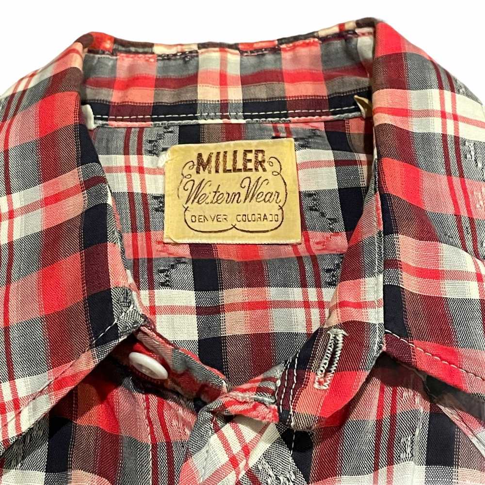 Vintage 60s Miller Sportswear Denver Western Shir… - image 4