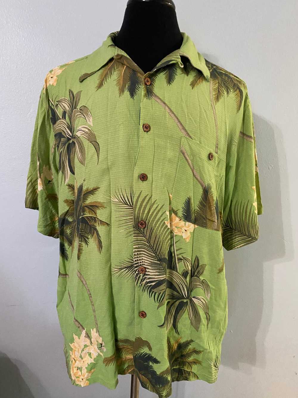 Tommy Bahama Tommy Bahama Green Hawaiian Shirt - Gem