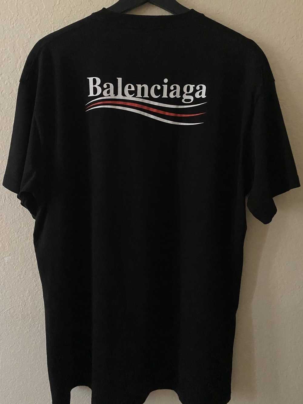 Balenciaga Balenciaga Political Campaign Black Tee - image 3