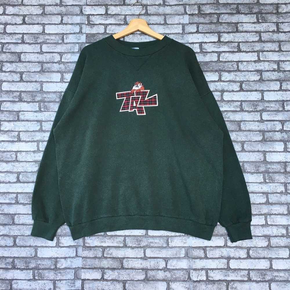 Japanese Brand × Vintage Looney Tunes Tazmania sw… - image 1