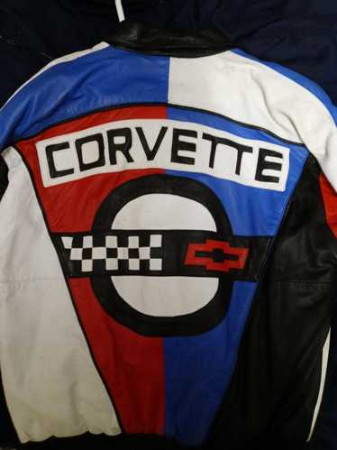 Corvette Vintage Leather Corvette Bomber Jacket 19