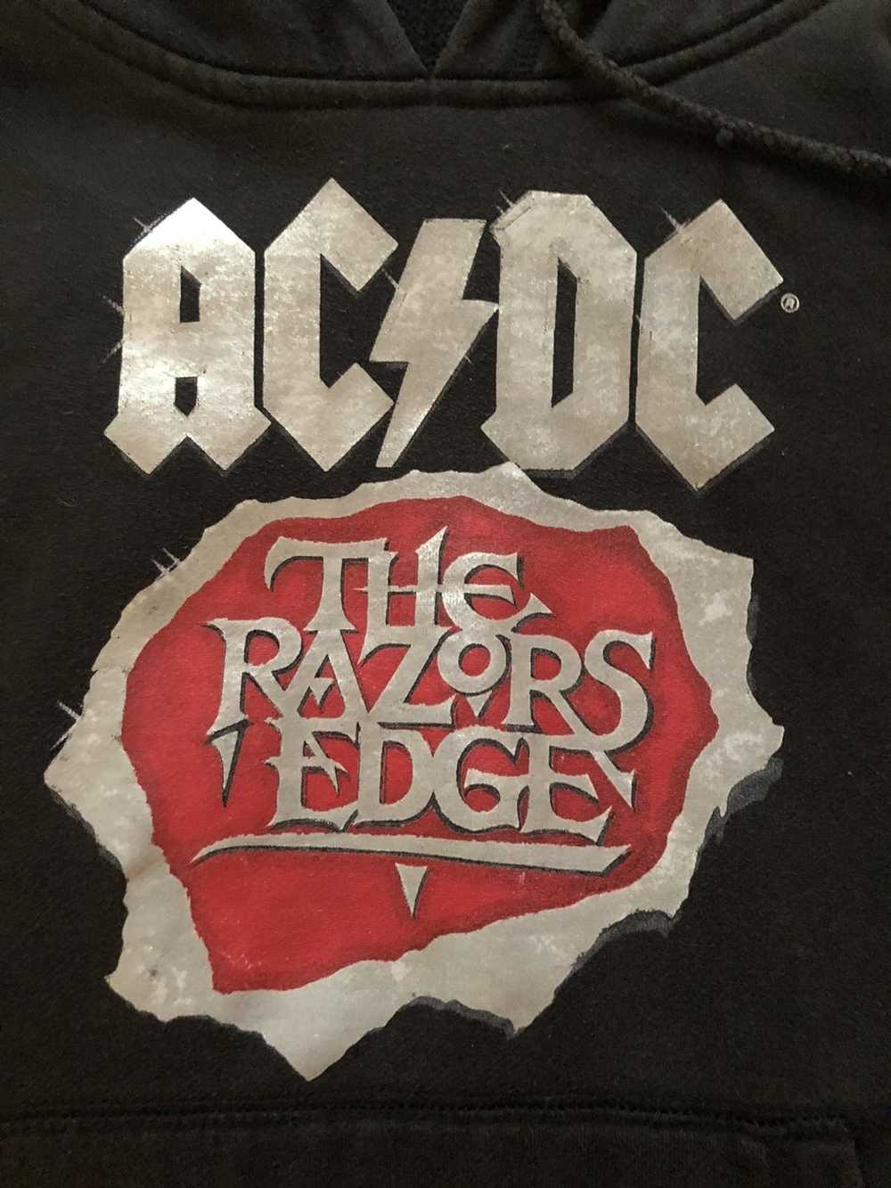 Ac/Dc × Vintage Vintage AC/DC The Razors Edge Hoo… - image 2