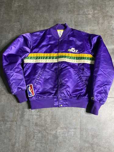 Vintage 80s Minnesota Timberwolves Starter Jacket Mens L Satin