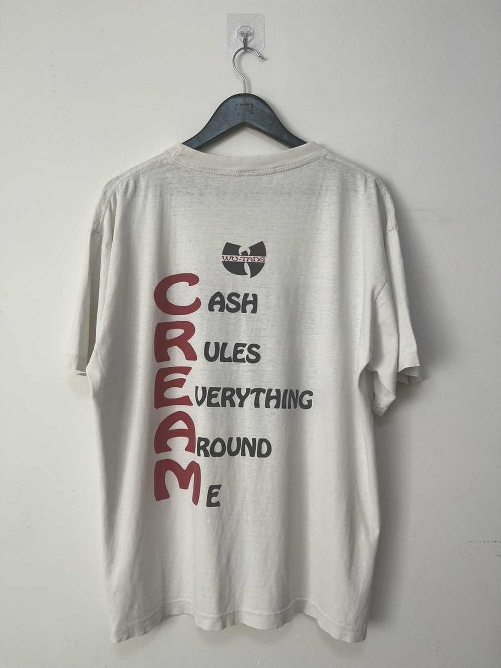 Vintage Vintage wu tang clan cream bootleg white … - image 2