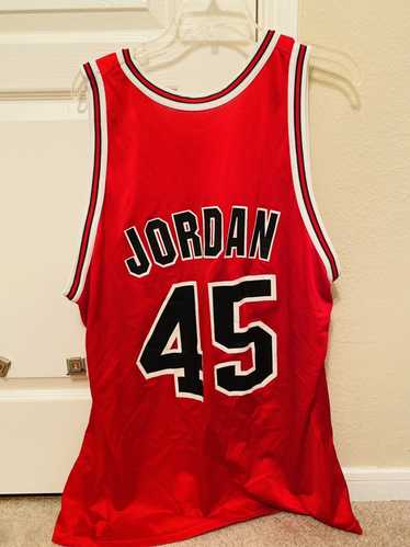 Mavin  Vintage Nike Michael Jordan Black Red Pinstripe Jersey 54 Chicago  Bulls NBA 45