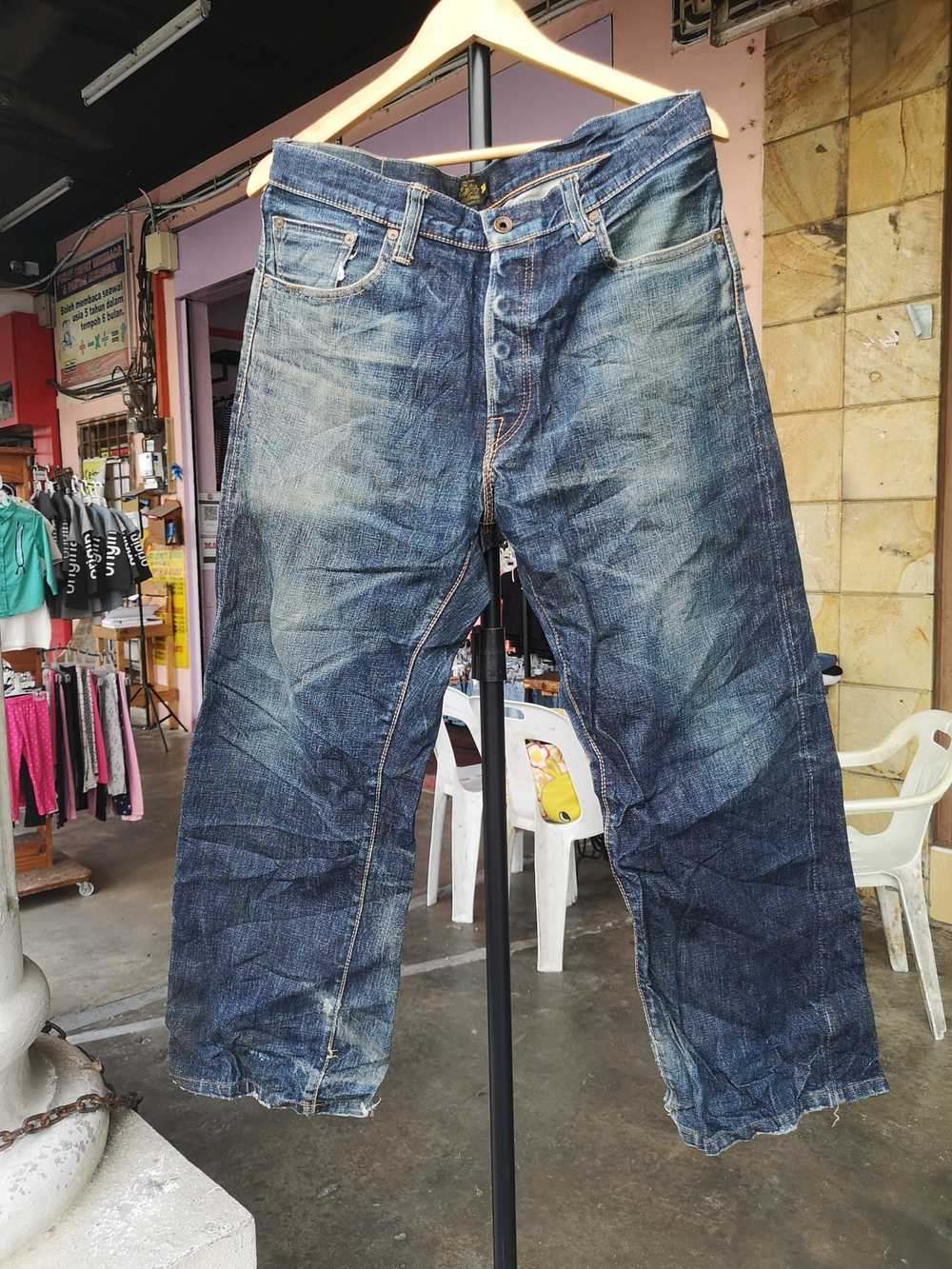 Distressed Denim × Handmade × Japanese Brand Coot… - image 1