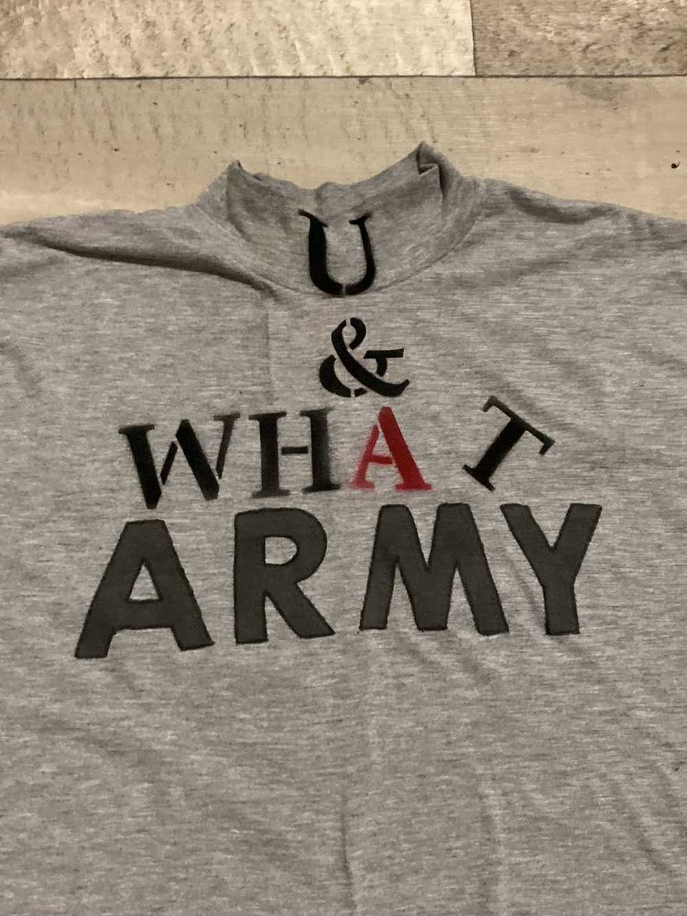 Vintage “U & WHAT” ARMY bootleg long sleeve - image 2