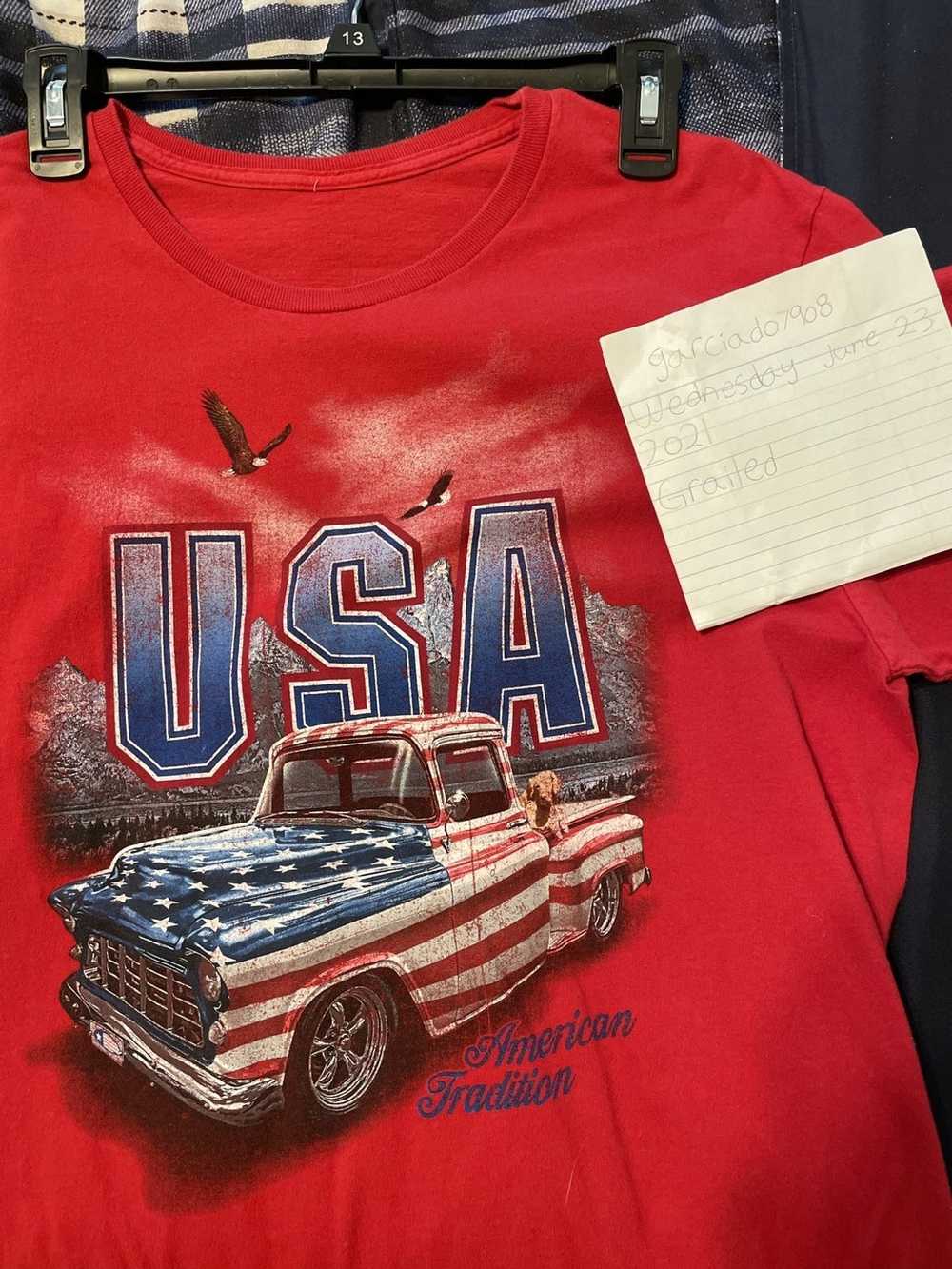 Made In Usa × Vintage Vintage USA t-shirt - image 4