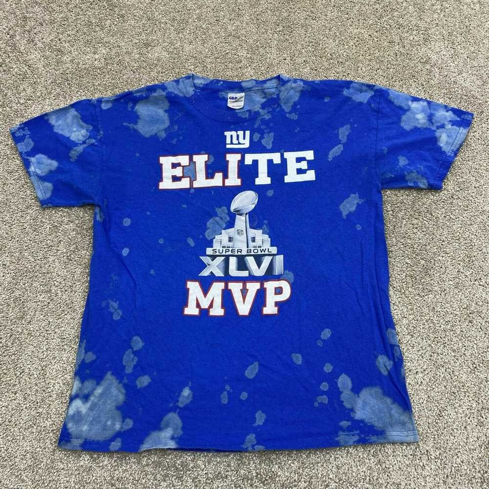 NFL New York Giants Adult Shirt Large Blue - image 1
